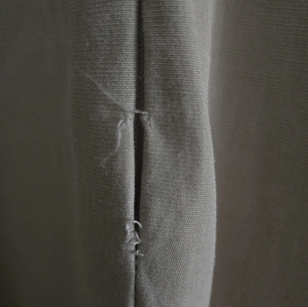 Designer Jean-Claude Poitras 90s Sleeveless Tan Button-Front Dress - Picture 10 of 11